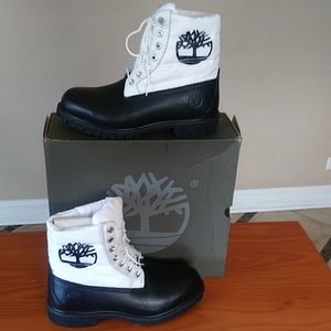 Timberland 6inch Premium Puffer Boot BLK/WHT